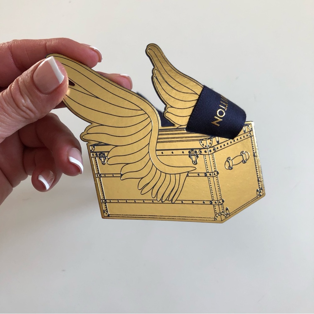 Louis Vuitton Gift Tag Charm Wings Trunks Holiday Limited Edition NEW